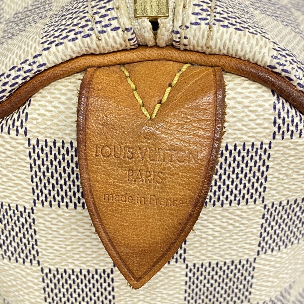 LOUIS VUITTON White Damier Speedy 25 Bag - Picture 5 of 16